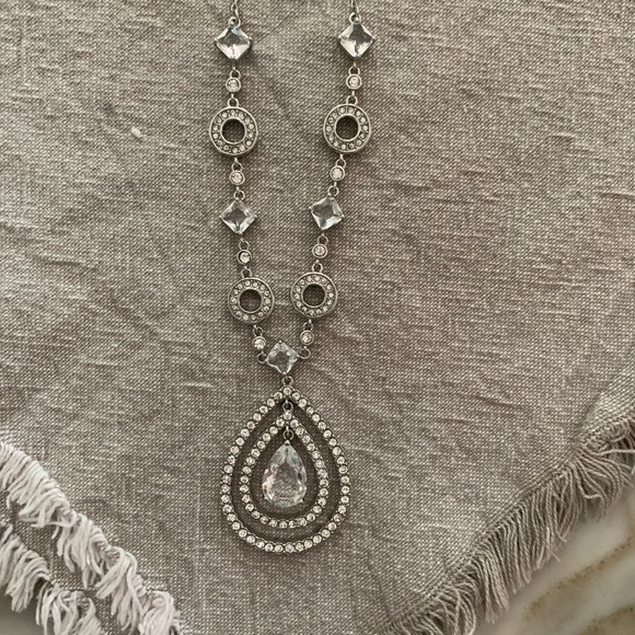 Rhinestone Necklace and Matching Bracelet - Picture 3 of 7